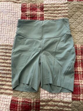 lululemon athletica High-Rise Bike Shorts in Dusty Teal